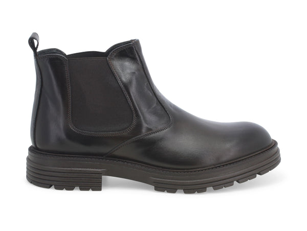 Melluso uomo stivaletti chelsea boots pelle marrone U0558-216870